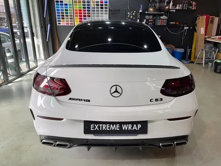 C63 AMG 라이트 필름 - 벤츠 랩핑 - amg 랩핑 - 벤츠 크롬 죽이기 / 강남,개포,서초