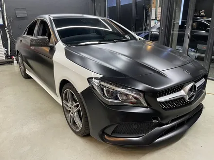 벤츠 CLA45 AMG \'사틴 블랙\' 전체 랩핑 - 자동차 랩핑 - 무광 랩핑 / 강남,개포,서초