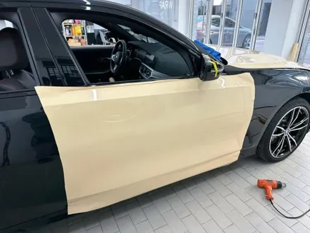 랩핑 사고&보험처리 BMW 330e 아이보리 전체 랩핑 / 강남,개포,서초