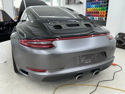 포르쉐 911 타르가 사틴 다크 그레이 전체랩핑 - 익스트림 랩 / 강남,개포,서초