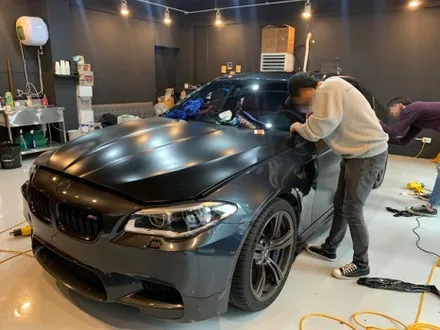 BMW M5 사틴 블랙 전체 랩핑 - 강남 랩핑 - 서초 익스트림 랩 / 강남,개포,서초