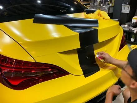 벤츠 CLA45 AMG \'사틴 옐로우\' 전체 랩핑 - 강남 랩핑 - 익스트림 랩 - 자동차 랩핑 / 강남,개포,서초