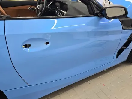 BMW Z4 m40i 강남 자동차 전체 랩핑 고광택 캔디 블루 / 서울 강남