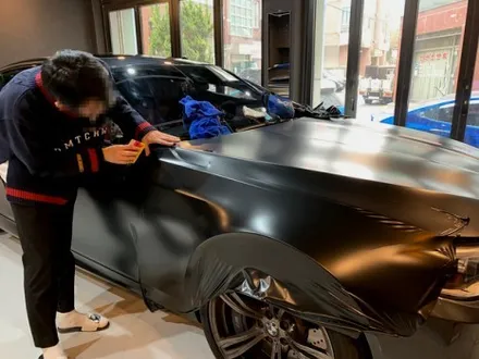 BMW M5 사틴 블랙 전체 랩핑 - 강남 랩핑 - 서초 익스트림 랩 / 강남,개포,서초