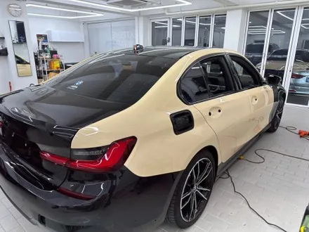 랩핑 사고&보험처리 BMW 330e 아이보리 전체 랩핑 / 강남,개포,서초