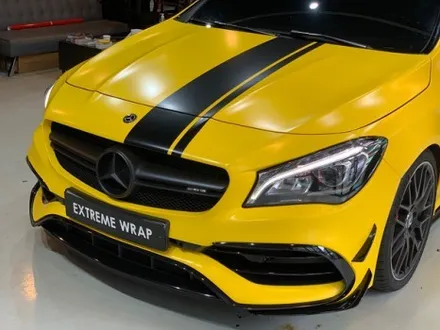 벤츠 CLA45 AMG \'사틴 옐로우\' 전체 랩핑 - 강남 랩핑 - 익스트림 랩 - 자동차 랩핑 / 강남,개포,서초