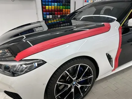 BMW 840i 고광택 유광 블랙 전체랩핑 - 탑폴리에 8시리즈 / 강남,개포,서초