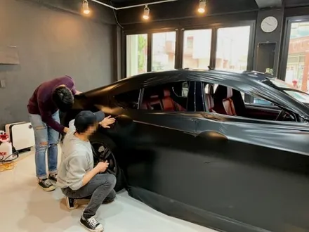 BMW M5 사틴 블랙 전체 랩핑 - 강남 랩핑 - 서초 익스트림 랩 / 강남,개포,서초