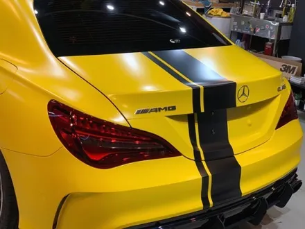 벤츠 CLA45 AMG \'사틴 옐로우\' 전체 랩핑 - 강남 랩핑 - 익스트림 랩 - 자동차 랩핑 / 강남,개포,서초