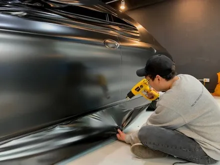 BMW M5 사틴 블랙 전체 랩핑 - 강남 랩핑 - 서초 익스트림 랩 / 강남,개포,서초