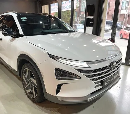 수소전기차 넥쏘 유광 화이트 전체랩핑 - 서울차량랩핑 - 서울자동차랩핑 / 강남,개포,서초