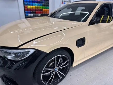 랩핑 사고&보험처리 BMW 330e 아이보리 전체 랩핑 / 강남,개포,서초