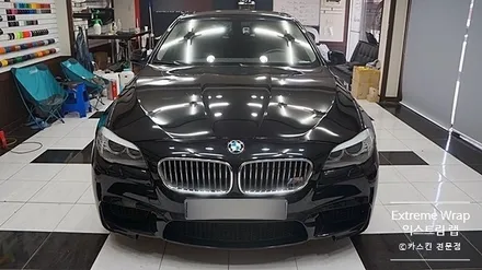 자동차 랩핑 맛집은 여기! \'무광 크롬\' BMW 5시리즈 전체 랩핑 #양재동랩핑 / 강남,개포,서초