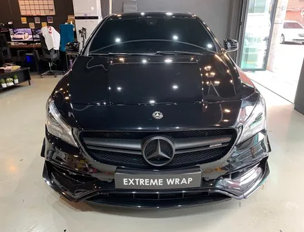 벤츠 CLA45 AMG \'사틴 옐로우\' 전체 랩핑 - 강남 랩핑 - 익스트림 랩 - 자동차 랩핑 / 강남,개포,서초