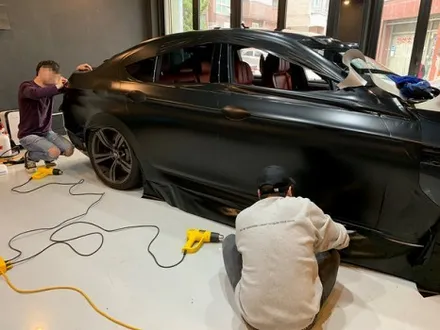 BMW M5 사틴 블랙 전체 랩핑 - 강남 랩핑 - 서초 익스트림 랩 / 강남,개포,서초