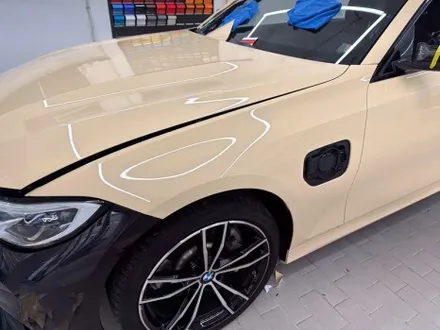 랩핑 사고&보험처리 BMW 330e 아이보리 전체 랩핑 / 강남,개포,서초