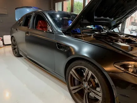 BMW M5 사틴 블랙 전체 랩핑 - 강남 랩핑 - 서초 익스트림 랩 / 강남,개포,서초