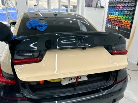랩핑 사고&보험처리 BMW 330e 아이보리 전체 랩핑 / 강남,개포,서초