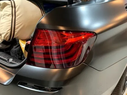 BMW 550d 사틴 블랙&카본 전체 랩핑 - 카본 실내 랩핑 - 강남 랩핑 익스트림 랩 / 강남,개포,서초