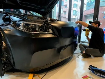 BMW M5 사틴 블랙 전체 랩핑 - 강남 랩핑 - 서초 익스트림 랩 / 강남,개포,서초