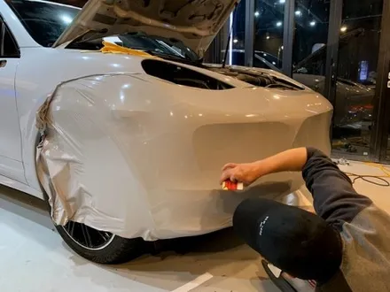 포르쉐 카이엔 GTS 시멘트 그레이 전체 랩핑 - 포르쉐 랩핑 - 강남 차량랩핑 / 강남,개포,서초