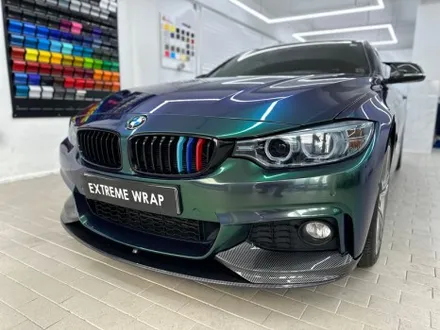 BMW 428i F32 \'다이아몬드 오로라 그린\' 전체랩핑 고광택 / 강남,개포,서초
