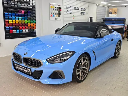 BMW Z4 m40i 강남 자동차 전체 랩핑 고광택 캔디 블루 / 서울 강남