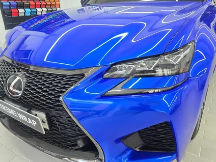 강남랩핑 렉서스 GS F 전체 랩핑, 고광택 로얄블루 시공기 / 서울 강남
