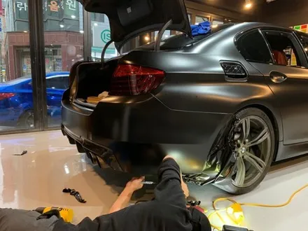 BMW M5 사틴 블랙 전체 랩핑 - 강남 랩핑 - 서초 익스트림 랩 / 강남,개포,서초