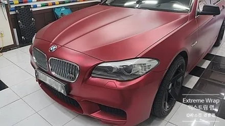 자동차 랩핑 맛집은 여기! \'무광 크롬\' BMW 5시리즈 전체 랩핑 #양재동랩핑 / 강남,개포,서초