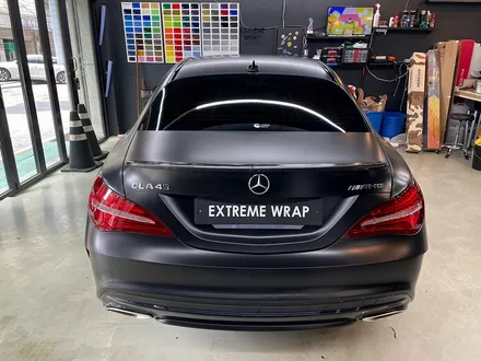 벤츠 CLA45 AMG \'사틴 블랙\' 전체 랩핑 - 자동차 랩핑 - 무광 랩핑 / 강남,개포,서초