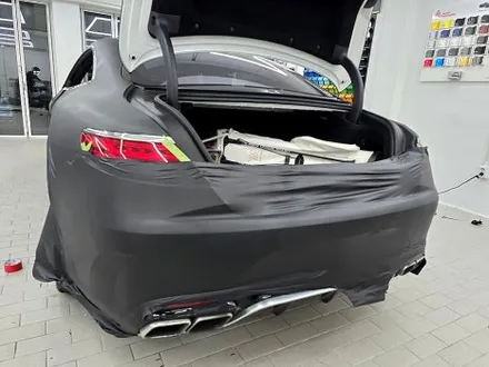 S63 AMG 쿠페 프로스티드 블랙 매트 무광 전체 랩핑 / 서울 강남