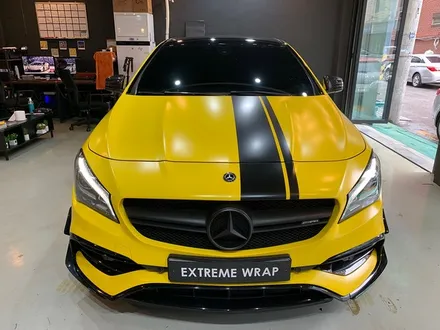 벤츠 CLA45 AMG \'사틴 옐로우\' 전체 랩핑 - 강남 랩핑 - 익스트림 랩 - 자동차 랩핑 / 강남,개포,서초