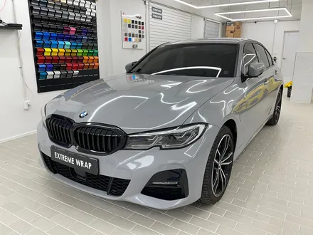 BMW 330e 랩핑 사고 보험처리 LB \'카키 그린\' / 강남,개포,서초