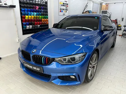 BMW 428i F32 \'다이아몬드 오로라 그린\' 전체랩핑 고광택 / 강남,개포,서초