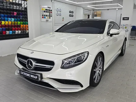 S63 AMG 쿠페 프로스티드 블랙 매트 무광 전체 랩핑 / 서울 강남