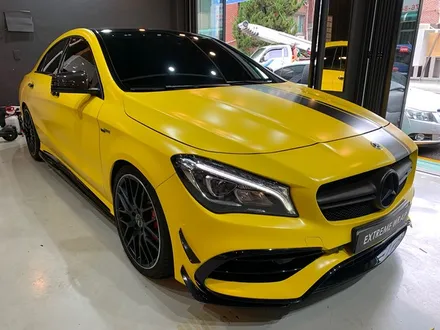 벤츠 CLA45 AMG \'사틴 옐로우\' 전체 랩핑 - 강남 랩핑 - 익스트림 랩 - 자동차 랩핑 / 강남,개포,서초