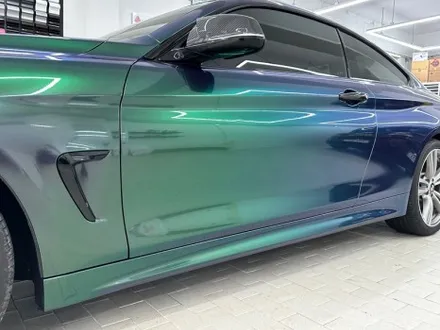 BMW 428i F32 \'다이아몬드 오로라 그린\' 전체랩핑 고광택 / 강남,개포,서초
