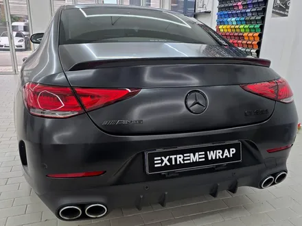 벤츠 CLS53 AMG 사틴 블랙 전체랩핑, 올블랙 크롬 죽이기 풀 시공 / 서울 강남