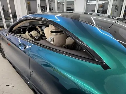 벤츠 S63 AMG 쿠페 로얄 그린 전체 풀랩핑, 전체 크롬 죽이기, 포지드 카본 포인트 랩핑 PPF 보호필름 시공 / 서울 강남