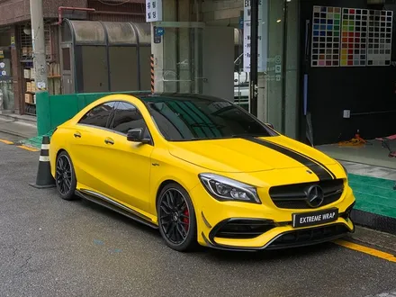 벤츠 CLA45 AMG \'사틴 옐로우\' 전체 랩핑 - 강남 랩핑 - 익스트림 랩 - 자동차 랩핑 / 강남,개포,서초