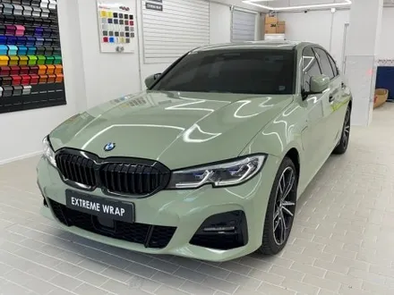 BMW 330e 랩핑 사고 보험처리 LB \'카키 그린\' / 강남,개포,서초