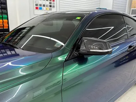 BMW 428i F32 \'다이아몬드 오로라 그린\' 전체랩핑 고광택 / 강남,개포,서초