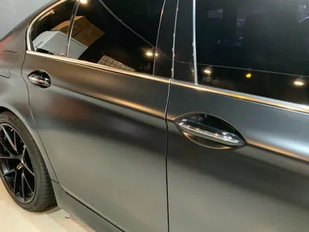 BMW 550d 사틴 블랙&카본 전체 랩핑 - 카본 실내 랩핑 - 강남 랩핑 익스트림 랩 / 강남,개포,서초
