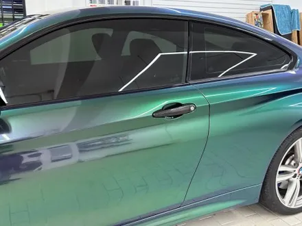 BMW 428i F32 \'다이아몬드 오로라 그린\' 전체랩핑 고광택 / 강남,개포,서초