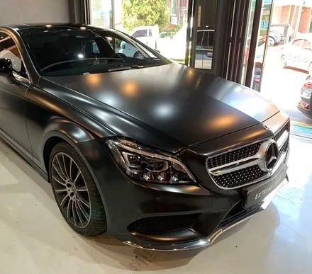 CLS400 사틴 블랙 전체 랩핑 - 강남 랩핑 익스트림랩 - 자동차 랩핑 / 강남,개포,서초