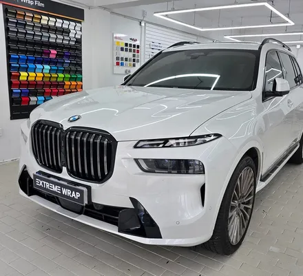 BMW 신형 X7 전체 크롬 죽이기 랩핑 시공 / 서울 강남