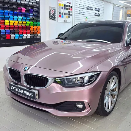 BMW 420i F바디 프로즌 베리 핑크 전체 랩핑/서울 랩핑샵 / 서울 강남
