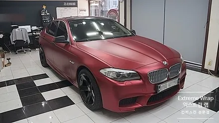 자동차 랩핑 맛집은 여기! \'무광 크롬\' BMW 5시리즈 전체 랩핑 #양재동랩핑 / 강남,개포,서초