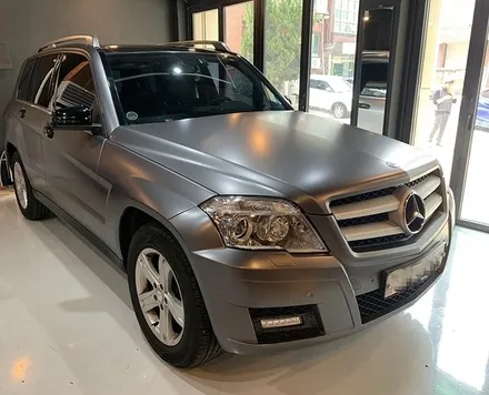 벤츠 GLK 에이버리 사틴 다크 그레이 전체랩핑 - 벤츠 자동차 랩핑 - Extreme Wrap / 강남,개포,서초